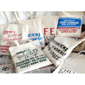 Logotipo promocional impresso sacola de algodão de lona personalizada